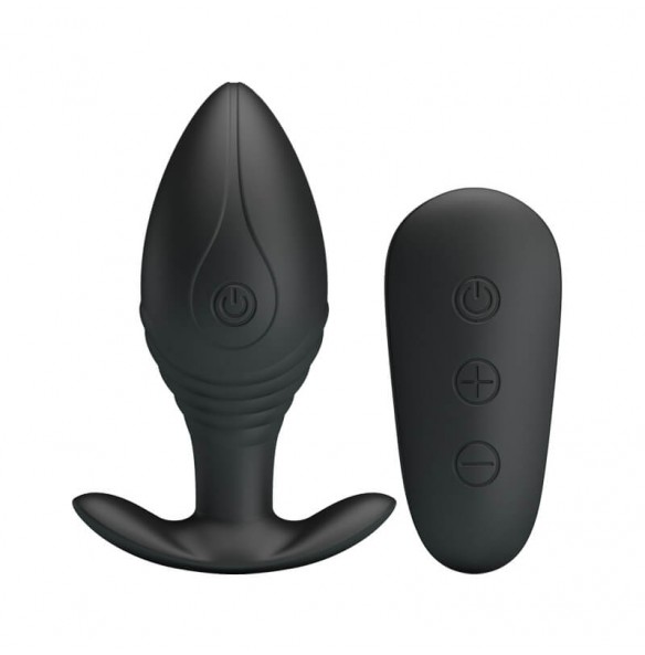 PRETTY LOVE - Royal Pleasure Wireless Remote Anal Plug (Black) PRETTY LOVE - Royal Pleasure Wireless Remote Anal Plug (Black)